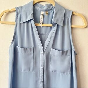 Women's Sleeveless Blue Top